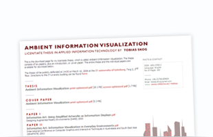 Ph. Licentiate Thesis Page